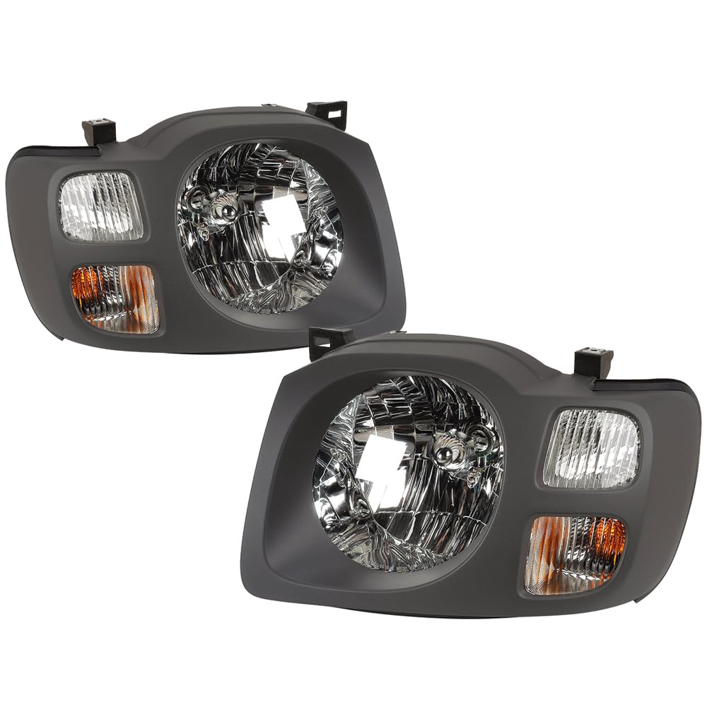 Amazon.com: EPIC LIGHTING OE Style Halogen Headlights Dark Gray